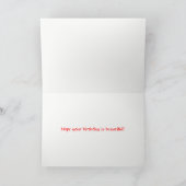 Neon Tulips Happy Birthday Karte (Innenseite)