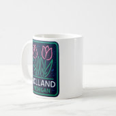 Neon Tulips Holland Michigan Kaffeetasse (Vorderseite Links)