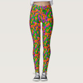 Neon Tulips Leggings (Vorderseite)