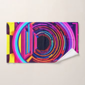 Neon Tunnel Dimensionen Badhandtuch Set (Handtuch)