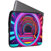 Neon Tunnel Dimensionen Laptopschutzhülle (Vorne Rechts)