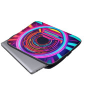 Neon Tunnel Dimensionen Laptopschutzhülle (Vorne Knopf)