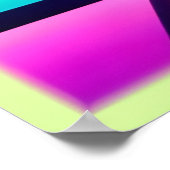 Neon Tunnel Dimensionen Poster (Ecke)