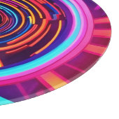 Neon Tunnel Dimensionen Schneidebrett (Ecke)