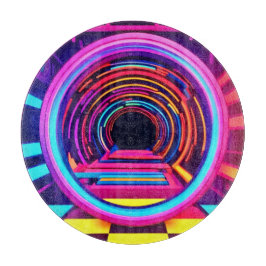 Neon Tunnel Dimensionen Schneidebrett