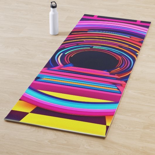Neon Tunnel Dimensionen Yogamatte (Beispiel)