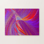 Neon Tunnel Light Abstrakt Pink Puzzle (Horizontal)