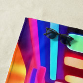 Neon Tunnel: Psychedelische Reise Strandtuch (Beispiel)