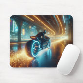 Neon Tunnel Race Mousepad (Mit Mouse)