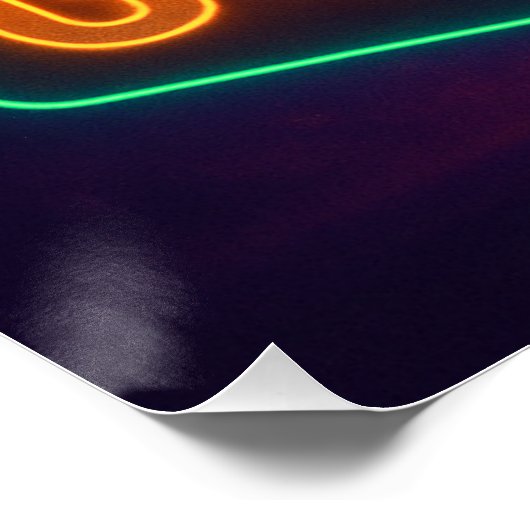 Neon Turkey Poster (Ecke)