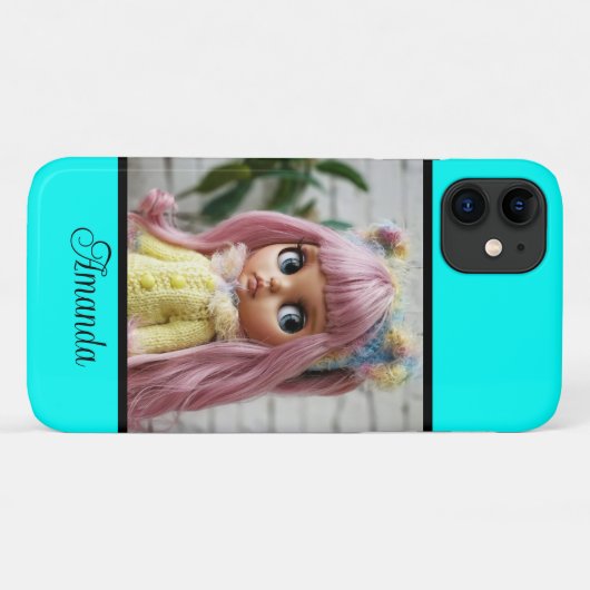 Neon Türkis hell modern und hell Case-Mate iPhone Hülle (Rückseite (Horizontal))