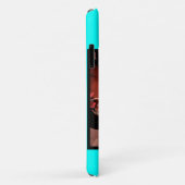 Neon Türkis hell modern und hell Case-Mate iPhone Hülle (Hinten/Rechts)