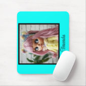 Neon Türkis hell modern und hell Mousepad (Mit Mouse)