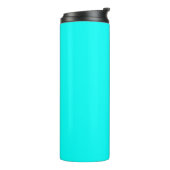 Neon Türkis hell modern und hell Thermosbecher (Nach links gedreht)