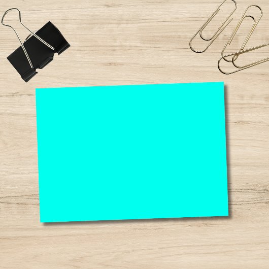 Neon Türkis Solid Color | Classic Post-it Klebezettel