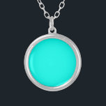 Neon Türkis Solid Color | Classic Versilberte Kette<br><div class="desc">Neon Turquoise - Die zeitlose Faszination des Solid Color Design: Eine faszinierende Mischung aus klassischer Form und eleganter Einfachheit. Dieses Design ist eine Feier des Powers und der Schönheit in einem Single, markante Farbe gefunden. Die solide Farbgestaltung zeichnet sich durch ihre raffinierte Eleganz aus und macht sie zu einem idealen...</div>