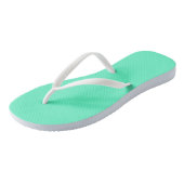 Neon Turquoise Badesandalen (Schrägansicht)