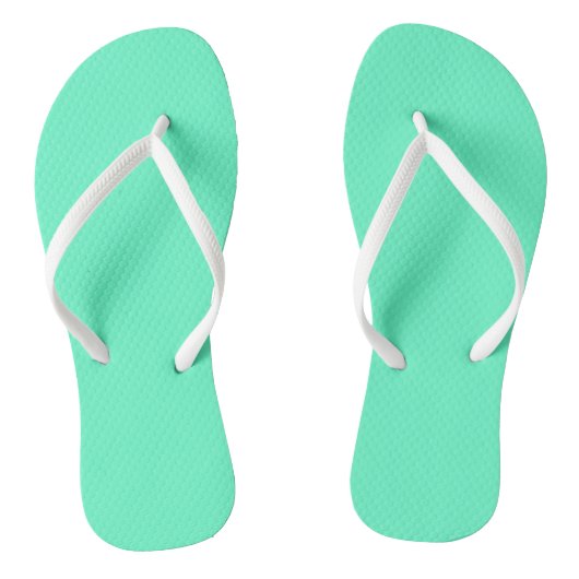 Neon Turquoise Badesandalen (Fußbett)