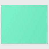 Neon Turquoise Wrapping Paper Geschenkpapier (Flach)