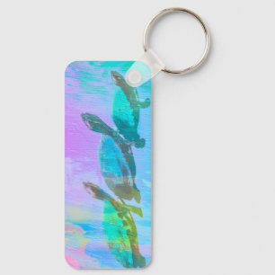 Neon Turtle Schlüsselanhänger