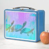 Neon Turtles Metal Lunchbox (Beispiel)