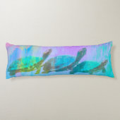 Neon Turtles Seitenschläferkissen (Rückseite)