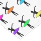 Neon Tutu Ballerina Ballett Tanzfläche Tischdecke (Schrägansicht)