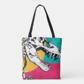 Neon Tyrannosaurus Rex Tasche (Rückseite)