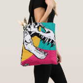 Neon Tyrannosaurus Rex Tasche (Von Nahem)