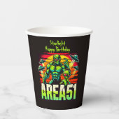 Neon UFOs Hover über Fläche 51 Pappbecher (Vorderseite)