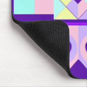 NEON und lila Herzen schlagen Mousepad (Ecke)