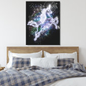 Neon Unicorn Leinwanddruck (Insitu (Schlafzimmer))