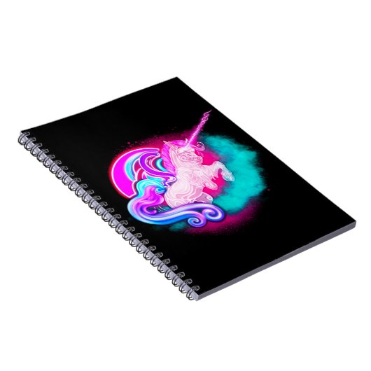 Neon Unicorn Notizblock (Rechte Seite)