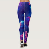 Neon Universe: Dripping Starlight Leggings (Rückseite)