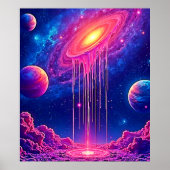 Neon Universe: Dripping Starlight Poster (Vorne)