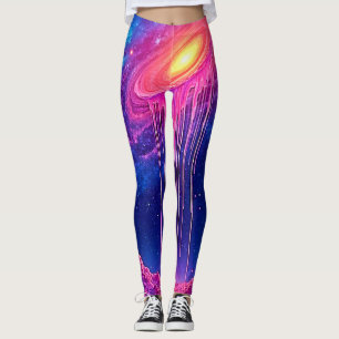 Neon-Universum: Triefender Sternenlicht Leggings
