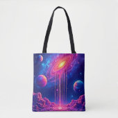 Neon-Universum: Tröpfchen Sternenlicht Tasche (Vorderseite)