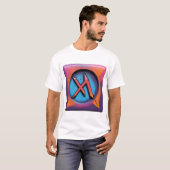 Neon Urban Graffiti Art Symbol T-Shirt (Vorne ganz)