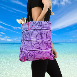 Neon Urban Graffiti Style Tote Bag Tasche