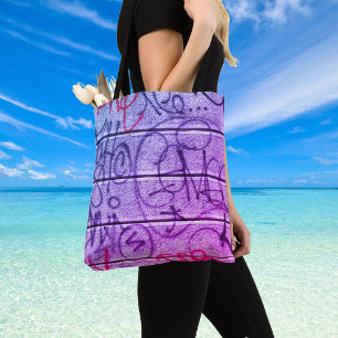 Neon Urban Graffiti Style Tote Bag Tasche