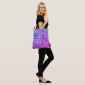 Neon Urban Graffiti Style Tote Bag Tasche (Am Model)