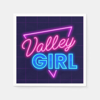 Neon Valley Girl Serviette
