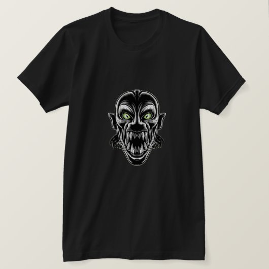 Neon Vampire Monster Graphic  T-Shirt (Design vorne)