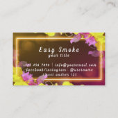 Neon Vape Shop Business Card Visitenkarte (Rückseite)