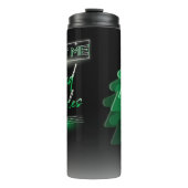 Neon Vaporwave Meeple Green Board Game Geek Thermosbecher (Vorderseite)