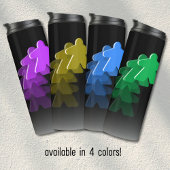 Neon Vaporwave Meeple Green Board Game Geek Thermosbecher