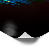 Neon Venezianisch Carnival Mask I Poster (Ecke)