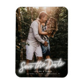 Neon Vertical Foto Save the Date Magnet (Vertikal)