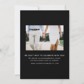 Neon Vertikales Foto Einladung (Rückseite)