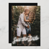 Neon Vertikales Foto Einladung (Vorne/Hinten)